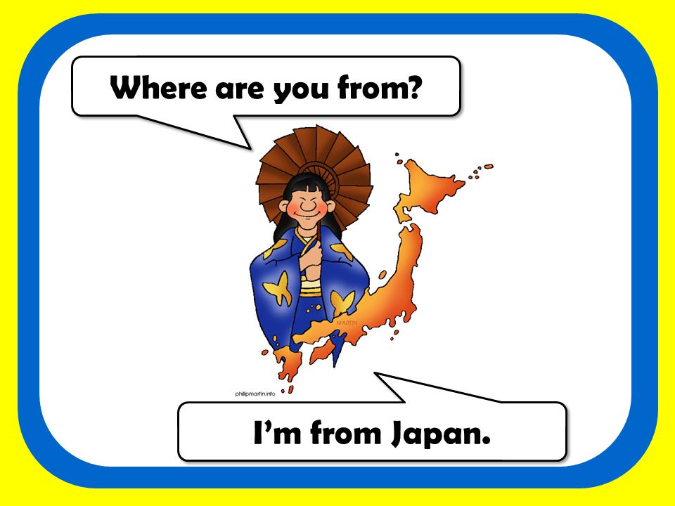 Where are you from japan